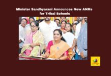 Minister Sandhyarani Announces New ANMs for Tribal Schools, New ANMs for Tribal Schools, Tribal Schools, Amaravati, Tribal Welfare, Child Welfare, Health Initiatives, ANMs, Gummidi Sandhyarani, Women Child Welfare, Andhra Pradesh, CM Chandrababu Naidu, AP Live Updates, AP Politics, Political News, Mango News