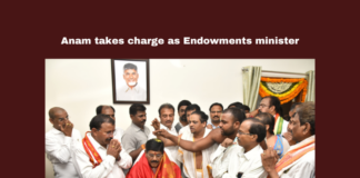 Anam Takes Charge As Endowments Minister, Endowments Minister Anam, AP Endowments Minister Anam, Anam Ramanarayana Reddy, Endowments Minister, Andhra Pradesh Temples, Temple Sanctity, Dhupa Deepa Naivedya Scheme, Andhra Pradesh Politics, CM Chandrababu Naidu, AP Live Updates, AP Politics, Political News, Mango News