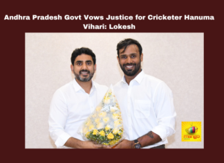 Andhra Pradesh Govt Vows Justice For Cricketer Hanuma Vihari Lokesh,Andhra Pradesh Govt Vows Justice For Cricketer, Justice For Cricketer Hanuma Vihari,Cricketer Hanuma Vihari,Govt Vows Justice For Cricketer Hanuma Vihari Lokesh,Andhra Pradesh Govt Vows For Hanuma Vihari,Naralokesh,We Stand With Hanuma,AP Govt,Cricket Politics,Chief Minister Chandrababu Naidu,AP Capital City,Andhra Pradesh, AP Live Updates, AP Politics, Pawan Kalyan, Political News,Mango News,