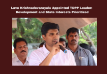 Lavu Krishnadevarayalu Appointed TDPP Leader Development And State Interests Prioritized ,Lavu Krishnadevarayalu Appointed Tdpp Leader Development,Lavu Krishnadevarayalu,Tdpp,Amaravathi,Andhra Pradesh Development,Chandrababunaidu, Polavaram Project TDPP leader,Andhra Pradesh Capital,AP Capital City,Andhra Pradesh, AP Live Updates, AP Politics, Pawan Kalyan, Political News,Mango News,