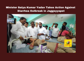 Minister Satya Kumar Yadav Takes Action Against Diarrhea Outbreak In Jaggayyapet,Minister Satya Kumar Yadav Takes Action,Satya Kumar Yadavtakes Action Against Diarrhea Outbreak,Diarrhea Outbreak,Minister Satya Kumar Yadav,Health Minister Blames Ysrc For Diarrhoea Outbreak,Health Minister, Alert Amid Diarrhoeal Outbreak,168 Diarrhoea Cases,Health Minister Satya Kumar Yadav, Jaggayyapet ,PublicHealth,Vijayawada,Andhra Pradesh, AP Live Updates, AP Politics, Political News,Mango News,