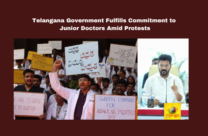 Telangana Government Fulfills Commitment To Junior Doctors Amid Protests Telangana Government Fulfills Commitment To Junior Doctors Amid Protests,Junior Doctors Amid Protests,Telangana Government Fulfills Commitment,Government Fulfills Commitment To Junior Doctors, Junior Doctors,Telangana Government,Telangana, Gandhi Hospital, Government Orders, Hyderabad, Kakatiya University, Osmania Hospital,telangana politics,Telangana political news , Telangana Live updates,Telangana news,Mango News,