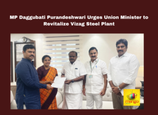 MP Daggubati Purandeshwari Urges Union Minister Kumara Swamy To Revitalize Vizag Steel Plant,Minister Kumara Swamy To Revitalize Vizag Steel Plant,MP Daggubati Purandeshwari Urges Union Minister Kumara Swamy,MP Daggubati Purandeshwari,Union Minister Kumara Swamy,Vizag Steel Plant,Union Minister,Steel Plant,Andhra Pradesh, New Delhi, Profitability, Steel Industry, Steel Plant Revival, Visakha Ukku,Political News,Mango News