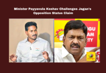 Minister Payyavula Keshav Challenges Jagan'S Opposition Status Claim,Minister Payyavula Keshav Challenge,Payyavula Keshav Challenges Jagan'S Opposition Status Claim,Opposition Status Claim,Opposition Status,Jagan,Opposition, Amaravati, Andhra Pradesh Assembly, Jagan Mohan Reddy, Legislative Rules, Opposition Leader Status, Payyavula Keshav, Political Controversy, YSRCP,TDP,Pawan Kalyan,Jana Sena,AP Live Updates, AP Politics, Political News,Mango News