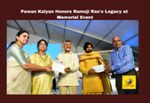 Pawan Kalyan Honors Ramoji Rao'S Legacy At Memorial Event,Pawan Kalyan Honors Ramoji Rao'S Legacy,Ramoji Rao'S Legacy At Memorial Event,Ramoji Rao,Pawan Kalyan,Amaravathi, journalistic values, media integrity, pawan kalyan, press freedom, public service, Ramoji Rao, Samsmarana Sabha,AP Live Updates, AP Politics, Political News,Mango News