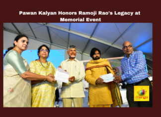 Pawan Kalyan Honors Ramoji Rao'S Legacy At Memorial Event,Pawan Kalyan Honors Ramoji Rao'S Legacy,Ramoji Rao'S Legacy At Memorial Event,Ramoji Rao,Pawan Kalyan,Amaravathi, journalistic values, media integrity, pawan kalyan, press freedom, public service, Ramoji Rao, Samsmarana Sabha,AP Live Updates, AP Politics, Political News,Mango News