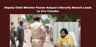 Deputy Chief Minister Pawan Kalyan'S Security Breach Leads To CI'S Transfer,Deputy Chief Minister Pawan Kalyan,Security Breach Leads To CI'S Transfer,AP Deputy CM Pawan Kalyan, Varahi Deeksha,Transfer, Security Breach, Police Protocol, pawan kalyan, Mangalagiri, Law Enforcement, Guntur district, CI Srinivasa Rao,AP Politics, Political News,Mango News