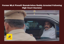 Former MLA Pinnelli Ramakrishna Reddy Arrested Following High Court Decision,Former MLA Pinnelli Ramakrishna Reddy Arrested, Pinnelli Ramakrishna Reddy Arrested Following High Court Decision,Former MLA,Pinnelli Ramakrishna Reddy Arrested,High Court, Anticipatory Bail, Arrest, EVM Destruction, High Court, Legal Proceedings, Palnadu District, Pinnelli Ramakrishna Reddy, Police Custody, TDP Polling Agent, Vaikapa,AP Politics, Political News,Mango News