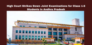 Andhra Pradesh, High Court, Education, Right to Education Act, Joint Examinations, SALT Program, SCERT, Private Schools