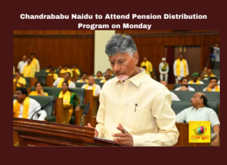 Chandrababu Naidu, Pension Distribution, Amaravati, Praja Vedika, Mangalagiri, Social Welfare, Andhra Pradesh Government, Public Interaction.