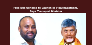 Free Bus Scheme, Visakhapatnam, Transport Minister, RTC Integration, Electric Buses, Andhra Pradesh, Public Transportation, Corruption, Peddireddy Family, Ram Prasad Reddy.