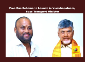 Free Bus Scheme, Visakhapatnam, Transport Minister, RTC Integration, Electric Buses, Andhra Pradesh, Public Transportation, Corruption, Peddireddy Family, Ram Prasad Reddy.