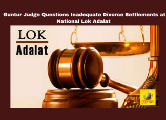National Lok Adalat, Guntur, Divorce Settlements, Family Court, Judge Sarathbabu, Inadequate Maintenance, Child Welfare, Fair Compensation, Legal News, Andhra Pradesh.