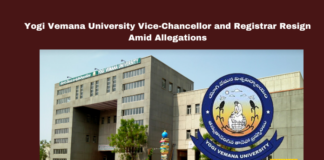 Kadapa, Yogi Vemana University, Vice-Chancellor Resignation, Vikrama Simhapuri University, Rayalaseema University, EC Surendranath Reddy, University Corruption Allegations, VSEU Controversy.