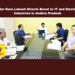 Minister Nara Lokesh Directs Boost to IT and Electronics Industries in Andhra Pradesh,Minister Nara Lokesh Directs Boost to IT and Electronics Industries,IT and Electronics Industries in Andhra Pradesh,IT and Electronics Industries,Andhra Pradesh,Nara Lokesh,Andhra Pradesh, EconomicDevelopment, ElectronicsIndustry, IndustrialGrowth, Infrastructure Development,Investment, InvestorFriendly, ITIndustry, ITPolicy, Technology, Visakhapatnam, Mango News