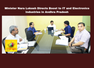 Minister Nara Lokesh Directs Boost to IT and Electronics Industries in Andhra Pradesh,Minister Nara Lokesh Directs Boost to IT and Electronics Industries,IT and Electronics Industries in Andhra Pradesh,IT and Electronics Industries,Andhra Pradesh,Nara Lokesh,Andhra Pradesh, EconomicDevelopment, ElectronicsIndustry, IndustrialGrowth, Infrastructure Development,Investment, InvestorFriendly, ITIndustry, ITPolicy, Technology, Visakhapatnam, Mango News