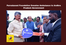 Parvataneni Foundation Donates Ambulance to Andhra Pradesh Government Parvataneni Foundation Donates Ambulance To Andhra Pradesh Government,Parvataneni Foundation Donates Ambulance,Donates Ambulance To Andhra Pradesh Government,Parvataneni Foundation,Andhra Pradesh Government, chandrababu naidu, Critical Care Medicine, Healthcare Donation, Medical Ambulance, P. Vivek Anand, Parvataneni Upendra, Telugu Desam Party,AP Live Updates, AP Politics, Political News, Mango News