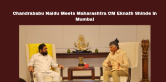 Chandrababu Naidu Meets Maharashtra CM Eknath Shinde in Mumbai,CM Eknath Shinde in Mumbai,Chandrababu Naidu Meets Maharashtra CM,Chandrababu Naidu,CM Eknath Shinde ,Maharashtra CM,Chandrababu Naidu,Eknath Shinde, andhra pradesh, chandrababu naidu, Economic Cooperation, Eknath Shinde, Infrastructure Development, maharashtra, Mumbai, NDA Government, Political Meeting, shiv sena,TDP,Mango News