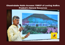 Chandrababu Naidu Accuses YSRCP of Looting Andhra Pradesh's Natural Resources,YSRCP of Looting Andhra Pradesh's Natural Resources,Chandrababu Naidu Accuses YSRCP,Andhra Pradesh's Natural Resources,Andhra Pradesh,YSRCP,Chandrababu Naidu, Andhra Pradesh, AP Land Grabbing Act, Chandrababu Naidu, Illegal Occupation, Land Grabbing, Natural Resources, Sand Mafia,Mango News,
