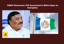 YSRCP Denounces TDP Government'S White Paper On Corruption,YSRCP Denounces TDP Government,White Paper On Corruption,TDP Government,YSRCP,TDP,White Paper, Andhra Pradesh, Chandrababu Naidu, Dasapalla Lands, Gitam University, Land Corruption, Land Re survey Act, Sand Mining,Mango News,