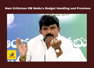 Nani Criticizes CM Naidu's Budget Handling And Promises,Nani Criticizes CM Naidu's Budget Handling,Nani Criticizes CM Naidu's Promises,CM Naidu's Budget Handling And Promises,Budget Handling, Amaravati, Perni Venkatramaiah,Polavaram, State budget, Super Six Schemes,TDP, Vendetta Politics, YSRCP,Chandrababu Naidu,Politics,Political News, Mango News