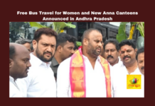 Free Bus Travel For Women And New Anna Canteens Announced In Andhra Pradesh,Free Bus Travel For Women ,New Anna Canteens Announced In Andhra Pradesh,Free Bus,New Anna Canteens,Andhra Pradesh,Free Bus Travel, Amaravati,Andhra Pradesh, Mandipalli Ramprasadoddy, Public Transportation, RTC Buses, Social Welfare, Transport Minister,Women,Live Updates, Politics, Political News,Mango News,