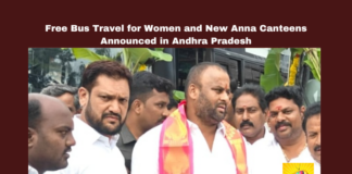 Free Bus Travel For Women And New Anna Canteens Announced In Andhra Pradesh,Free Bus Travel For Women ,New Anna Canteens Announced In Andhra Pradesh,Free Bus,New Anna Canteens,Andhra Pradesh,Free Bus Travel, Amaravati,Andhra Pradesh, Mandipalli Ramprasadoddy, Public Transportation, RTC Buses, Social Welfare, Transport Minister,Women,Live Updates, Politics, Political News,Mango News,