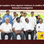 Political Leaders Unite Against Violence In Andhra Pradesh Demand Investigation,Political Leaders Unite Against Violence, Leaders Unite Against Violence In Andhra Pradesh, Violence In Andhra Pradesh,Leaders Unite Against Violence In Andhra Pradesh Demand Investigation,Andhra Pradesh,Political Leaders, AIADMK, Arvind Sawant, Jagan Reddy, Nadimul Haque, Political Violence, Priyanka Chaturvedi,Protest, Sanjay Raut, Shiv Sena, SP,TDP, YSR Congress Party,Mango News