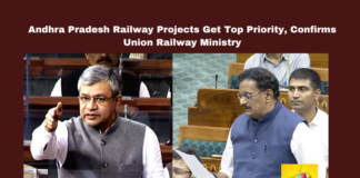 Andhra Pradesh Railway Projects Get Top Priority Confirms Union Railway Ministry,Railway Projects Get Top Priority Confirms Union Railway Ministry,Andhra Pradesh Railway Projects , Railway Projects Get Top Priority, Union Railway Ministry, Amravati, Amrit Bharat Station Scheme, Andhra Pradesh, Ashwini Vaishnaw, Kesineni Sivanath, NDA Government, Railway Projects, Vijayawada, Live Updates, Politics, Political News, Mango News,