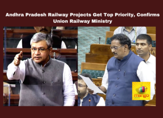 Andhra Pradesh Railway Projects Get Top Priority Confirms Union Railway Ministry,Railway Projects Get Top Priority Confirms Union Railway Ministry,Andhra Pradesh Railway Projects , Railway Projects Get Top Priority, Union Railway Ministry, Amravati, Amrit Bharat Station Scheme, Andhra Pradesh, Ashwini Vaishnaw, Kesineni Sivanath, NDA Government, Railway Projects, Vijayawada, Live Updates, Politics, Political News, Mango News,