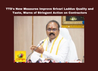 TTD's New Measures Improve Srivari Laddus Quality and Taste Warns of Stringent Action on Contractors,TTD's New Measures Improve ,Improve Srivari Laddus Quality and Taste, Warns of Stringent Action on Contractors,TTD Issues Stern Warning To Ghee Suppliers ,TTD Issues,Quality Issues,Stern Warning ,TTD Ghee Issues,Ghee,TTD,Blacklisting,GheeQuality, LadduPrasadams,NABL, SupplierWarning,Tirumala,Mango News,