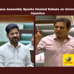 Telangana Assembly Sparks Heated Debate on Union Budget Injustice,Heated Debate on Union Budget Injustice,Telangana Assembly Sparks Heated ,Union Budget Injustice,Telangana Assembly,Assembly,Heated Debate on Union Budget Injustice,BRS, Central Discrimination, K T Rama Rao,KCR, Legislative Debate, Revanth Reddy, State Bankruptcy, Telangana Assembly, Union Budget,Mango News,