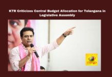 KTR Criticizes Central Budget Allocation For Telangana In Legislative Assembly,KTR Criticizes Central Budget,Central Budget Allocation For Telangana,Criticizes Central Budget Allocation For Telangana In Legislative Assembly, Criticizes Central Budget Allocation For Telangana,KTR,Telangana,Central Budget,Assembly, Central Budget Allocation, Telangana Budget, Telangana Infrastructure, Telangana Legislative Assembly, Telangana Local Reservation, Telangana Medical Colleges,Live Updates, Politics, Political News,Mango News