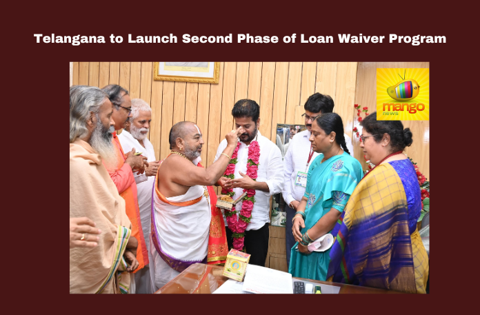 Telangana To Launch Second Phase Of Loan Waiver Program Telangana To Launch Second Phase Of Loan Waiver Program,Today Is The Second Installment,Second Installment, CM Revanth Reddy, Crop Loan, Second Installment Of Loan Waiver, Waiver from Rs.1 lakh to Rs 1.50 lakh,Government,KCR,BRS, CM Revanth Reddy, Congress, Funds To Be Released In Three Installments, Loan Waiver Today, Aadhaar Issues, Bhatti Vikramarka, Rahul Gandhi,Hyderabad,Live Updates, Politics, Political News,Mango News,