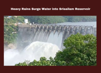 Heavy Rains Surge Water into Srisailam Reservoir,Heavy Rains Surge Water into Srisailam,Heavy Rains,Surge Water into Srisailam Reservoir,Srisailam Reservoir, Flood Management, Flood Water, Kurnool Chief Engineer, Nagarjuna Sagar, Srisailam Reservoir, Water Release, Water Storage Levels,Srisailam,Live Updates, Politics, Political News,Mango News,