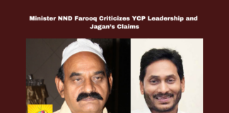 Minister NND Farooq Criticizes YCP Leadership And Jagan’S Claims,YCP Leadership And Jagan’S Claims,Minister NND Farooq Criticizes YCP Leadership And Jagan,Minister NND Farooq,NND Farooq Criticizes YCP Leadership,Criticizes YCP Leadership And Jagan’S Claims, Jagan Mohan Reddy, Minister NND Farooq, Nandyala, political criticism, Political Tensions, Rowdy Sheeter Rashid, TDP, Vinukonda Incident, YCP,Mango News,