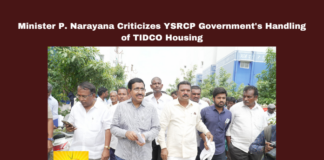 Minister P. Narayana Criticizes YSRCP Government'S Handling Of TIDCO Housing, YSRCP Government'S Handling Of TIDCO Housing,Minister P. Narayana Criticizes YSRCP Government,P. Narayana Criticizes YSRCP Government,Criticizes YSRCP Government',YSRCP,Minister P. Narayana,TIDCO Housing, Capital Villages, Financial Issues, Housing Development, Infrastructure, Rent Payments, Vaikapa Government,Politics, Political News,Mango News,