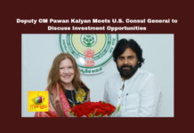 Deputy CM Pawan Kalyan Meets U.S. Consul General To Discuss Investment Opportunities,Deputy CM Pawan Kalyan Meets U.S. Consul General To Discuss Investment,Pawan Kalyan Meets U.S. Consul General ,U.S. Consul General To Discuss Investment Opportunities,Investment Opportunities,U.S. Consul General , Deputy Chief Minister, Higher Education, Deputy Chief Minister, Environment and Forests, Palnadu District, wildlife protection,,Assembly Session 2024, AP Assembly Session, AP Live Updates, AP Politics, Political News, Mango News,