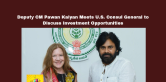 Deputy CM Pawan Kalyan Meets U.S. Consul General To Discuss Investment Opportunities,Deputy CM Pawan Kalyan Meets U.S. Consul General To Discuss Investment,Pawan Kalyan Meets U.S. Consul General ,U.S. Consul General To Discuss Investment Opportunities,Investment Opportunities,U.S. Consul General , Deputy Chief Minister, Higher Education, Deputy Chief Minister, Environment and Forests, Palnadu District, wildlife protection,,Assembly Session 2024, AP Assembly Session, AP Live Updates, AP Politics, Political News, Mango News,
