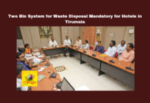 Two Bin System For Waste Disposal Mandatory For Hotels In Tirumala,Two Bin System For Waste Disposal,Waste Disposal Mandatory For Hotels In Tirumala,Disposal Mandatory For Hotels, Waste Disposal,Two Bin System,Two Bin System For Hotels, Food Safety,Pilgrims, Tirumala, TTD,Assembly Session 2024, AP Assembly Session, AP Live Updates, AP Politics, Political News, Mango News