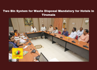 Two Bin System For Waste Disposal Mandatory For Hotels In Tirumala,Two Bin System For Waste Disposal,Waste Disposal Mandatory For Hotels In Tirumala,Disposal Mandatory For Hotels, Waste Disposal,Two Bin System,Two Bin System For Hotels, Food Safety,Pilgrims, Tirumala, TTD,Assembly Session 2024, AP Assembly Session, AP Live Updates, AP Politics, Political News, Mango News