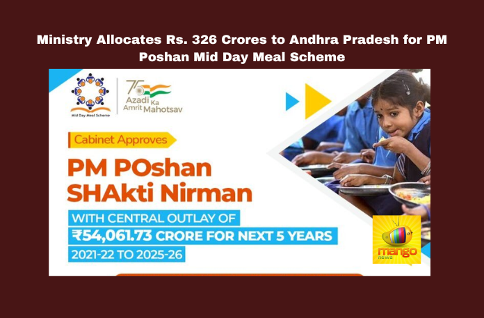 Ministry Allocates Rs. 326 Crores To Andhra Pradesh For PM Poshan Mid Day Meal Scheme Ministry Allocates Rs. 326 Crores To Andhra Pradesh For PM Poshan Mid Day Meal Scheme, Andhra Pradesh For PM Poshan Mid Day Meal Scheme,Ministry Allocates Rs. 326 Crores To Andhra Pradesh,326 Crores To Andhra Pradesh,PM Poshan Mid Day Meal Scheme,Ministry Allocates Rs. 326 Crores,326 Croresm,Andhra Pradesh,PM, Andhra Pradesh Education, Central Government Funding, Education Ministry, Jayant Chaudhary, Lok Sabha Questions, Mid-Day Meal, PM Poshan Scheme, School Funding, Political News, Mango News,