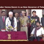 Jishnudev Verma Sworn In As New Governor Of Telangana,New Governor Of Telangana,Jishnudev Verma Sworn In As New Governor,Governor Of Telangana,Jishnudev Verma As New Governor,New Governor,Telangana New Governor,Telangana,Jishnudev Verma,BJP, High Court, Political Appointments, Raj Bhavan, Revanth Reddy, Swearing-In Ceremony,Tripura,Assembly Sessions, Political News, Mango News,