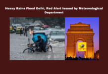 Heavy Rains Flood Delhi,Red Alert Issued By Meteorological Department,Delhi Red Alert,Red Alert Issued By Meteorological Department,Heavy Rains Flood Delhi Red Alert,Red Alert, AAP MLA Duresh Pathak, Civil Students Protest, Community Efforts, Delhi Rain, Flight Diversions, Flooding, Meteorological Department, Rajender Nagar Flooding, Traffic Disruptions,Mango News