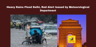 Heavy Rains Flood Delhi,Red Alert Issued By Meteorological Department,Delhi Red Alert,Red Alert Issued By Meteorological Department,Heavy Rains Flood Delhi Red Alert,Red Alert, AAP MLA Duresh Pathak, Civil Students Protest, Community Efforts, Delhi Rain, Flight Diversions, Flooding, Meteorological Department, Rajender Nagar Flooding, Traffic Disruptions,Mango News