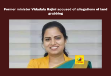 Former Minister Vidadala Rajini Accused Of Allegations Of Land Grabbing, Former Minister Vidadala Rajini Accused, Allegations Of Land Grabbing, Former Minister Vidadala Rajini, Vidadala Rajini Land Grabbing, Vidadala Rajini, Andhra Pradesh Politics, Land Grabs, Pension Issues, TDP, YSRCP, CM Chandrababu Naidu, AP Live Updates, AP Politics, Political News, Mango News