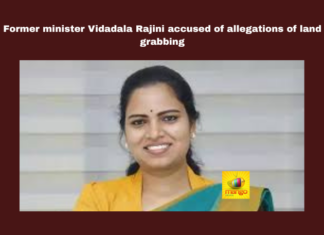 Former Minister Vidadala Rajini Accused Of Allegations Of Land Grabbing, Former Minister Vidadala Rajini Accused, Allegations Of Land Grabbing, Former Minister Vidadala Rajini, Vidadala Rajini Land Grabbing, Vidadala Rajini, Andhra Pradesh Politics, Land Grabs, Pension Issues, TDP, YSRCP, CM Chandrababu Naidu, AP Live Updates, AP Politics, Political News, Mango News