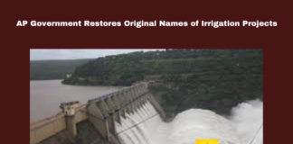 AP Government Restores Original Names Of Irrigation Projects, AP Government Restores Original, Original Names Of Irrigation Projects, Original Names, Andhra Pradesh, Irrigation Projects, Name Restoration, YSRCP, Coalition Government, Godavari-Penna, Muktyala Upliftment, CM Chandrababu Naidu, AP Live Updates, AP Politics, Political News, Mango News