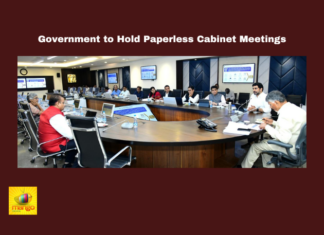 Government to Hold Paperless Cabinet Meetings, Paperless Cabinet Meetings, Andhra Pradesh, Paperless Cabinet, Chandrababu Naidu, E-Governance, I Pads, Government Efficiency, Cabinet Meetings, Cost Savings, Digital Transformation, Leak Prevention, CM Chandrababu Naidu, Pawan Kalyan, AP Live Updates, AP Politics, Political News, Mango News