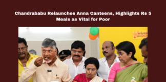 Chandrababu Relaunches Anna Canteens Highlights Rs 5 Meals as Vital for Poor, Highlights Rs 5 Meals as Vital for Poor, Chandrababu Relaunches, Anna Canteens Highlights, Chandrababu Naidu, Anna Canteens, Gudivada, Rs 5 Meals, Andhra Pradesh, N.T. Rama Rao, Independence Day, Welfare Schemes, Public Donations, Simple Governance, CM Chandrababu Naidu, Pawan Kalyan, AP Live Updates, AP Politics, Political News, Mango News